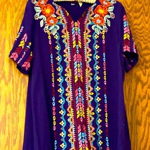 Women’s XL Embroidered Shirt $8
